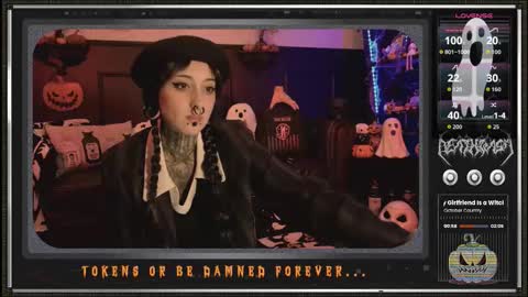 Snapshot of 666deathgasm chatting on October 31, 2025, 7:37 pm Juune online show from October 31, 2025, 7:37 pm