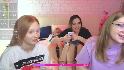 Snapshot of _ramune_ chatting on February 25, 2025, 5:41 am Merlizz Eva Jane Mila Nicole left to right online show from February 25, 2025, 5:41 am