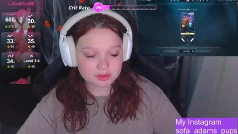 Snapshot of _sofia_adam_ chatting on October 30, 2025, 11:55 am pups online show from October 30, 2025, 11:55 am