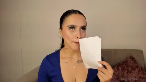 Snapshot of abbey_allen chatting on October 18, 2025, 11:27 pm Abbey IG abby allenn 04 December Online at I will be on vacation dont forget me See you soon online show from October 18, 2025, 11:27 pm