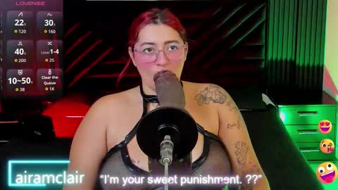 Airam Clair online show from November 17, 2025, 8:14 pm