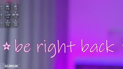 Snapshot of alejamillan1 chatting on January 20, 2025, 9:46 am night GTM -5 online show from January 20, 2025, 9:46 am