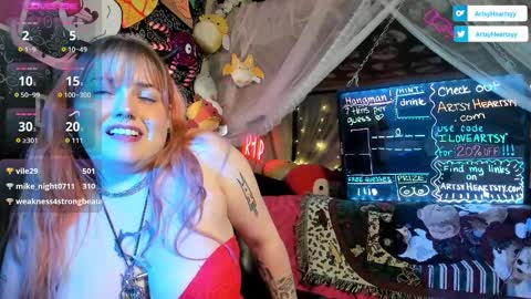 ArtsyHeartsyy online show from February 3, 2026, 6:22 am