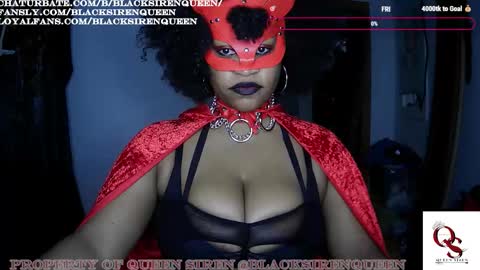 Snapshot of blacksirenqueen chatting on October 28, 2025, 9:02 am Queen Siren online show from October 28, 2025, 9:02 am