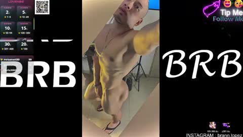 Snapshot of branfonhot chatting on May 27, 2026, 3:36 am Instagram twitter BRAN LOPEZ online show from May 27, 2026, 3:36 am