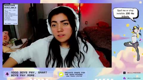 Snapshot of cuteambervi chatting on October 7, 2025, 9:01 pm Princess Amber online show from October 7, 2025, 9:01 pm
