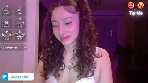 Snapshot of divinaaclaire chatting on November 12, 2025, 4:46 am Divina Claire online show from November 12, 2025, 4:46 am