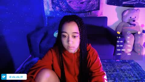 Snapshot of ela_0 chatting on January 13, 2025, 1:45 am Ela Help me reach 100 thumbs up online show from January 13, 2025, 1:45 am