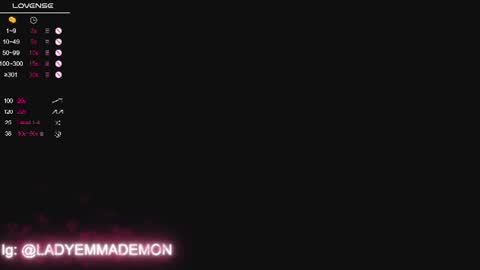 Mistress Emma Demon online show from August 7, 2026, 1:57 pm