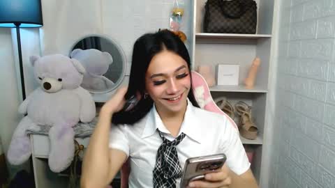Snapshot of exotictssavie chatting on February 25, 2025, 11:55 pm exotictssavie online show from February 25, 2025, 11:55 pm