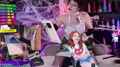 Snapshot of fatalgoth chatting on October 4, 2025, 1:36 am Lily Waifu online show from October 4, 2025, 1:36 am