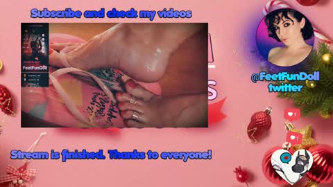 Snapshot of feetfundoll chatting on January 26, 2025, 4:41 am Lisa Dove aka FeetFunDoll online show from January 26, 2025, 4:41 am