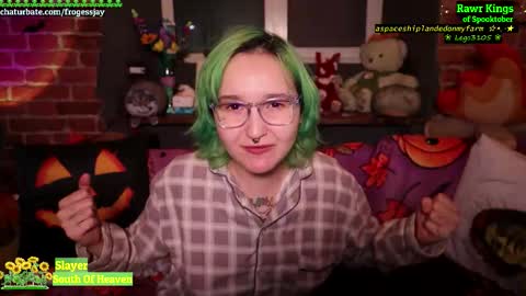 Snapshot of frogessjay chatting on October 2, 2025, 9:11 pm Jaywise Frogfoot online show from October 2, 2025, 9:11 pm