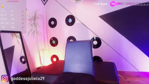 Snapshot of goddessjulieta chatting on May 28, 2026, 7:00 pm Julieta online show from May 28, 2026, 7:00 pm