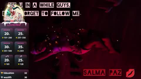 Snapshot of hairyandsexysalma chatting on December 21, 2024, 8:39 am SALMA online show from December 21, 2024, 8:39 am