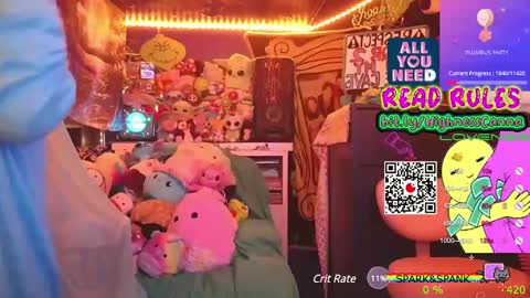 Snapshot of highnesscanna chatting on February 19, 2025, 6:21 pm HiGHNESS CANNA online show from February 19, 2025, 6:21 pm