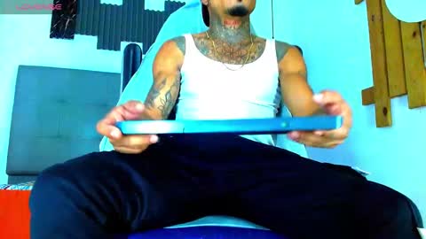 Snapshot of hot_latino_x chatting on February 9, 2026, 12:42 pm SEXY COUPLE online show from February 9, 2026, 12:42 pm