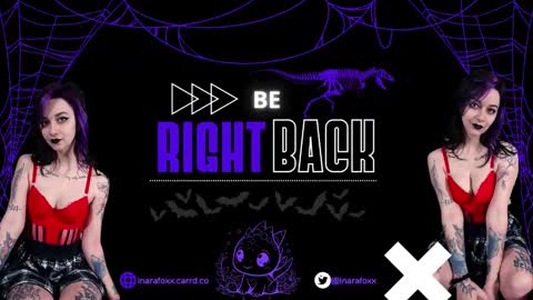 Snapshot of inarafoxxx chatting on September 14, 2025, 3:27 am Inarafoxx online show from September 14, 2025, 3:27 am