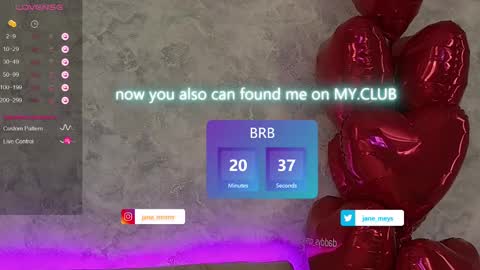 Snapshot of jane_meys chatting on February 14, 2025, 8:10 am your kitty JANE roawww online show from February 14, 2025, 8:10 am