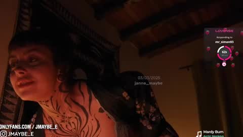 Snapshot of janne_maybe chatting on March 3, 2025, 10:20 pm jmaybe e online show from March 3, 2025, 10:20 pm