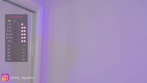 Jenny  Instagram jenny ppperry  NEXT LIVE TUESDAY  online show from December 14, 2024, 1:50 am