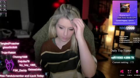Snapshot of kimilee22 chatting on January 9, 2025, 6:38 am Wolfs Girl online show from January 9, 2025, 6:38 am