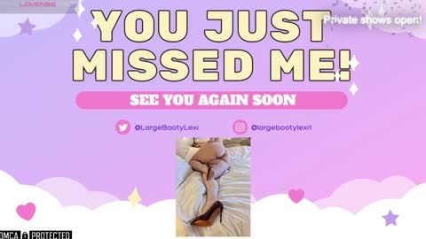Snapshot of largebootylexi chatting on January 25, 2025, 8:31 am Lexi online show from January 25, 2025, 8:31 am