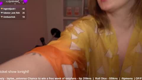 Layla Universe online show from March 14, 2026, 3:01 am