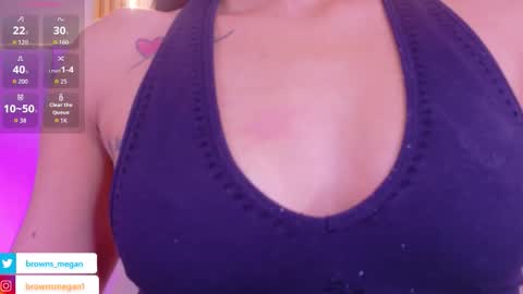 Snapshot of megan_browns1 chatting on February 17, 2026, 1:07 pm Megan online show from February 17, 2026, 1:07 pm