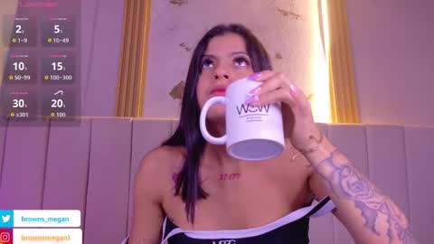 Snapshot of megan_browns1 chatting on February 23, 2026, 1:19 pm Megan online show from February 23, 2026, 1:19 pm