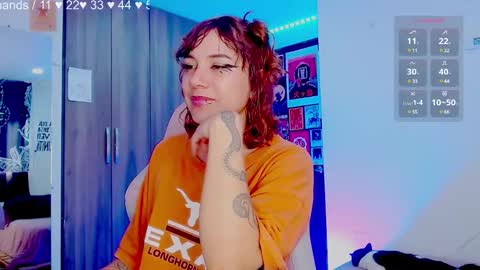 Snapshot of mel_dahlia chatting on January 21, 2025, 8:00 pm Melissa - - Please help me to reach 100 thumbs up online show from January 21, 2025, 8:00 pm