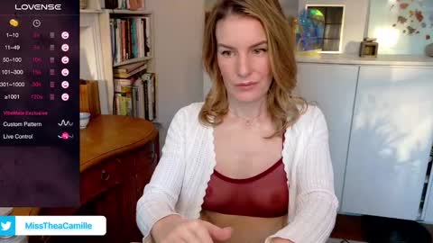 Snapshot of misstheacamille chatting on January 20, 2025, 8:50 pm MissThea online show from January 20, 2025, 8:50 pm