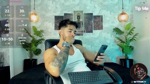 Snapshot of nate_franco chatting on October 12, 2025, 1:15 am Nate Franco online show from October 12, 2025, 1:15 am