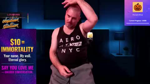 Snapshot of obsidian_stallion chatting on October 19, 2025, 6:30 pm Obsidian stallion online show from October 19, 2025, 6:30 pm