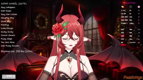 Snapshot of passionyx chatting on December 16, 2024, 10:56 pm Succubus Nyx online show from December 16, 2024, 10:56 pm