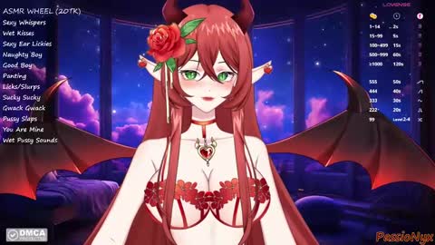 Snapshot of passionyx chatting on January 14, 2025, 11:58 pm Succubus Nyx online show from January 14, 2025, 11:58 pm