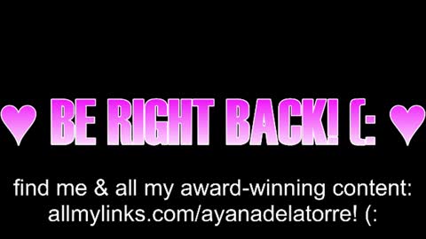 Ayana Delatorre online show from June 11, 2026, 12:32 am