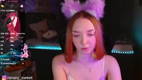 Snapshot of renary_sweet chatting on December 12, 2024, 11:58 pm Renary online show from December 12, 2024, 11:58 pm