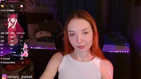 Snapshot of renary_sweet chatting on December 18, 2024, 4:39 pm Renary online show from December 18, 2024, 4:39 pm