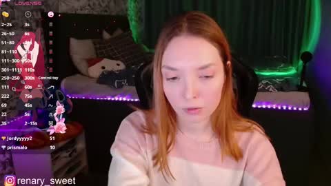 Snapshot of renary_sweet chatting on December 21, 2024, 12:49 pm Renary online show from December 21, 2024, 12:49 pm