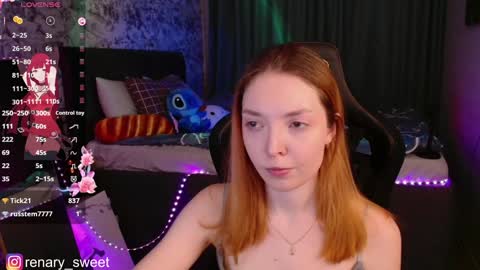 Snapshot of renary_sweet chatting on January 12, 2025, 10:54 pm Renary online show from January 12, 2025, 10:54 pm