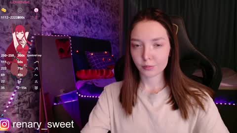 Snapshot of renary_sweet chatting on February 2, 2025, 4:22 pm Renary online show from February 2, 2025, 4:22 pm