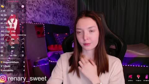 Snapshot of renary_sweet chatting on February 2, 2025, 8:30 pm Renary online show from February 2, 2025, 8:30 pm