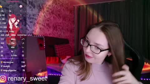Snapshot of renary_sweet chatting on February 22, 2025, 12:16 am Renary online show from February 22, 2025, 12:16 am