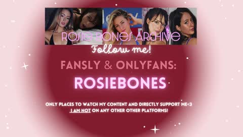 Rosie Bones online show from October 7, 2025, 9:12 pm