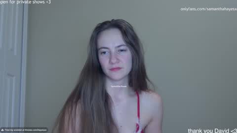 Snapshot of samanthahayesxoxo chatting on December 19, 2024, 1:28 am The Real Samantha Hayes haha online show from December 19, 2024, 1:28 am