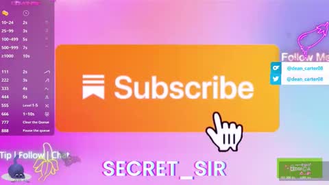 Dean Carter online show from October 19, 2025, 10:21 pm