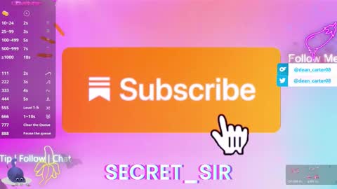 Dean Carter online show from March 8, 2026, 10:57 pm