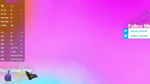 Dean Carter online show from March 21, 2026, 10:35 pm