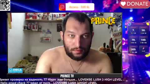 BISEXPRINCE777 online show from June 25, 2026, 6:34 pm